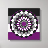 Aseksuele Pride Flag Kleuren Mandala LGBT Canvas Afdruk (Voorkant)