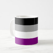 Aseksuele Pride Flag Koffiemok (Voorkant links)