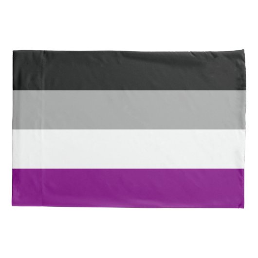 Aseksuele Pride Flag Kussensloop (Achterkant-Links)