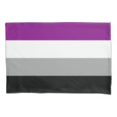 Aseksuele Pride Flag Kussensloop (Voorkant-Links)