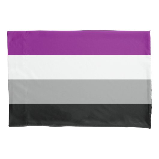 Aseksuele Pride Flag Kussensloop (Voorkant-Links)