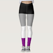 Aseksuele Pride Flag Leggings (Voorkant)