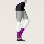 Aseksuele Pride Flag Leggings (Rechts)