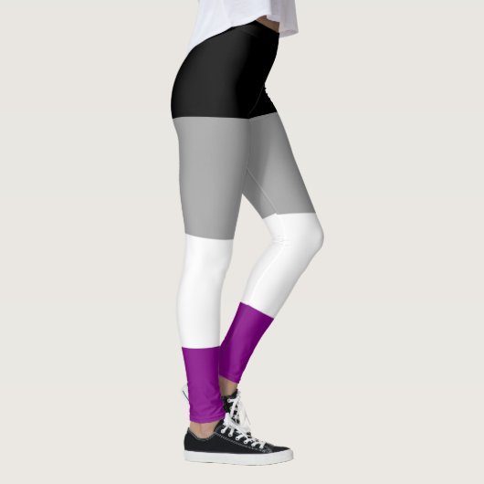 Aseksuele Pride Flag Leggings (Rechts)