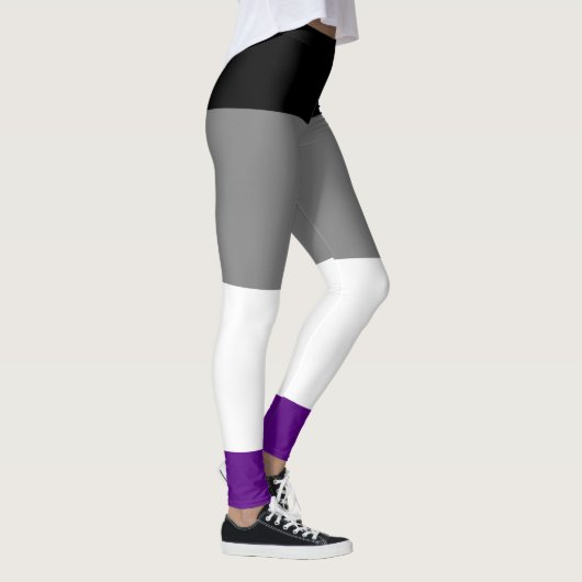 Aseksuele Pride Flag Leggings (Rechts)