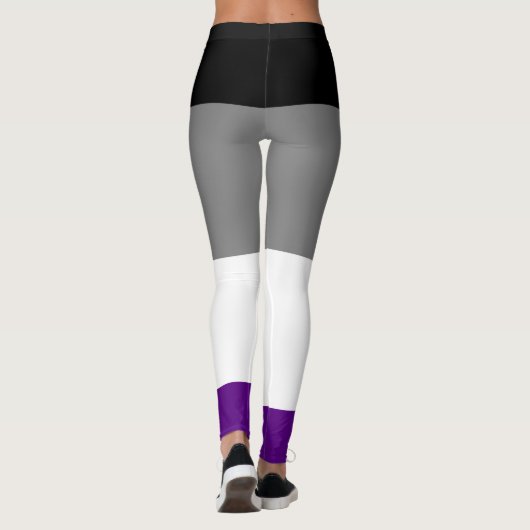 Aseksuele Pride Flag Leggings (Achterkant)
