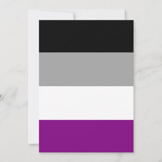 Aseksuele pride Flag LGBTQ (Voorkant)