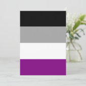 Aseksuele pride Flag LGBTQ (Staand voorkant)