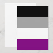 Aseksuele pride Flag LGBTQ (Voorkant / Achterkant)
