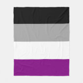Aseksuele pride Flag LGBTQ Fleece Deken (Voorkant)