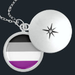 Aseksuele pride Flag LGBTQ Locket Ketting<br><div class="desc">Geweldige geschenken voor asexuelen met Asexual pride flag strepen. Bekijk onze winkel voor meer fantastische LGBT-pridevlaggen en cadeaus voor LGBTQ.</div>