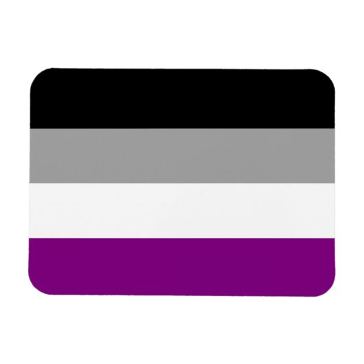 Aseksuele Pride Flag Magneet (Horizontaal)