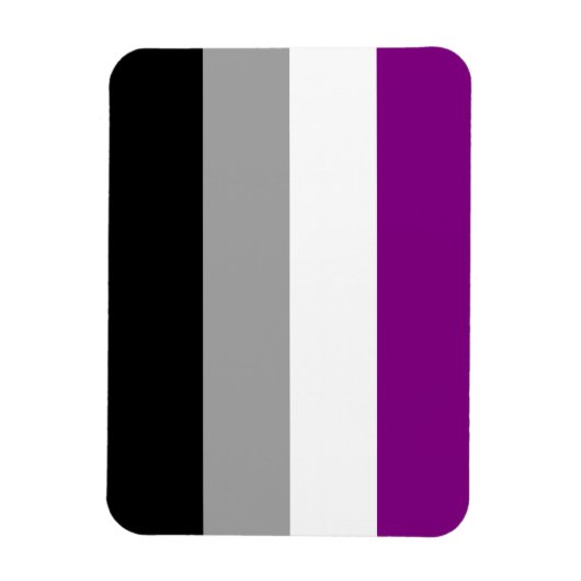 Aseksuele Pride Flag Magneet (Verticaal)