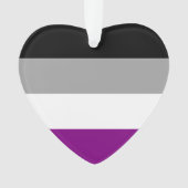 Aseksuele Pride Flag Ornament (voorkant)