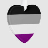 Aseksuele Pride Flag Ornament (voorkant)