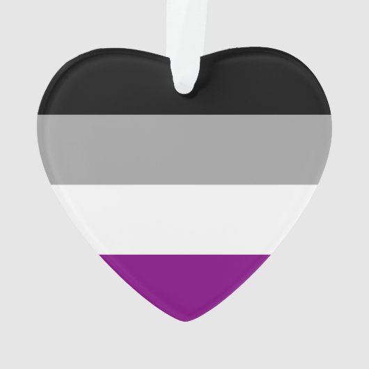 Aseksuele Pride Flag Ornament (achterkant)