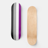 Aseksuele Pride Flag Persoonlijk Skateboard (Voorkant)