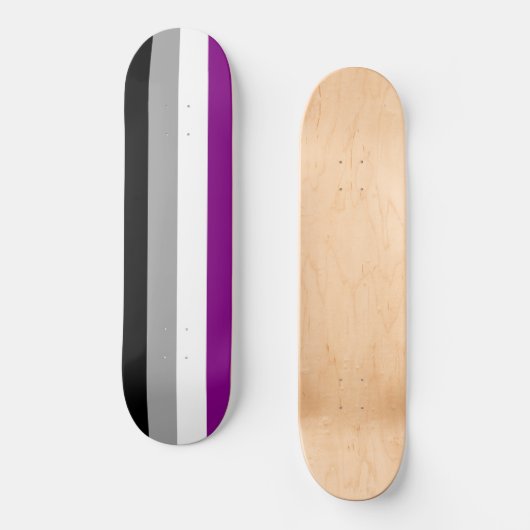 Aseksuele Pride Flag Persoonlijk Skateboard (Voorkant)