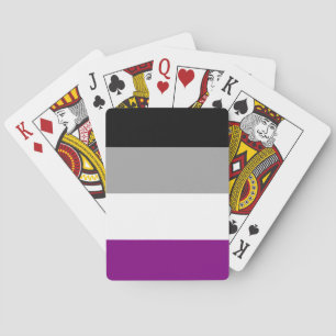Aseksuele Pride Flag Pokerkaarten