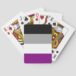 Aseksuele Pride Flag Pokerkaarten