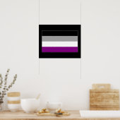 Aseksuele Pride Flag Poster (Keuken)