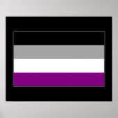 Aseksuele Pride Flag Poster (Voorkant)