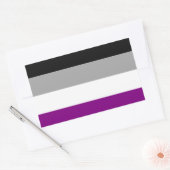 Aseksuele Pride Flag Rechthoekige Sticker (Envelop)