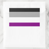 Aseksuele Pride Flag Rechthoekige Sticker (Tas)