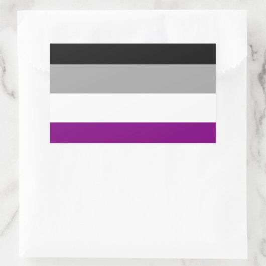 Aseksuele Pride Flag Rechthoekige Sticker (Tas)