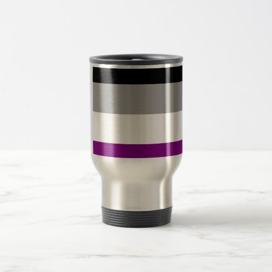 Aseksuele Pride Flag Reisbeker (Center)