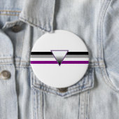 Aseksuele Pride Flag Ronde Button 4,0 Cm (In situ)