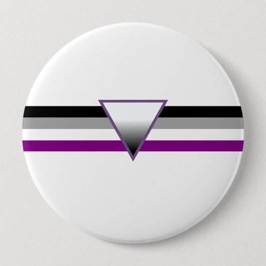 Aseksuele Pride Flag Ronde Button 4,0 Cm (Voorkant)