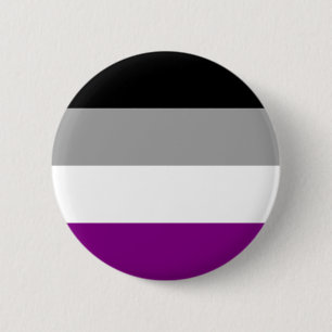 Aseksuele Pride Flag Ronde Button 5,7 Cm