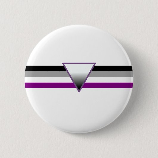 Aseksuele Pride Flag Ronde Button 5,7 Cm (Voorkant)