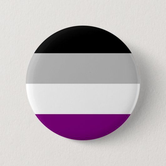 Aseksuele Pride Flag Ronde Button 5,7 Cm (Voorkant)