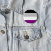 Aseksuele Pride Flag Ronde Button 5,7 Cm (In situ)