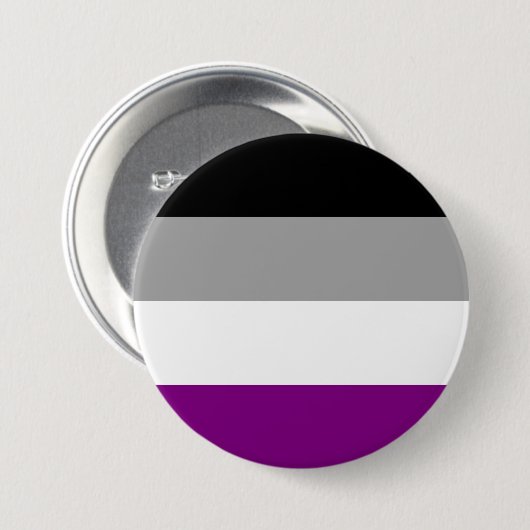 Aseksuele Pride Flag Ronde Button 7,6 Cm (Voorkant /achterkant)