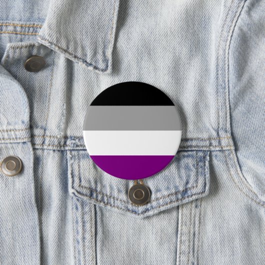 Aseksuele Pride Flag Ronde Button 7,6 Cm (In situ)
