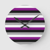 Aseksuele Pride Flag Ronde Klok (Voorkant)