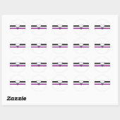 Aseksuele Pride Flag Ronde Sticker (Vel)