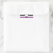 Aseksuele Pride Flag Ronde Sticker (Tas)