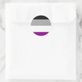 Aseksuele Pride Flag Ronde Sticker (Tas)