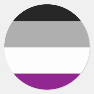Aseksuele Pride Flag Ronde Sticker