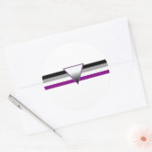 Aseksuele Pride Flag Ronde Sticker (Envelop)