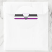 Aseksuele Pride Flag Ronde Sticker (Tas)
