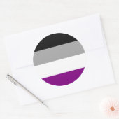 Aseksuele Pride Flag Ronde Sticker (Envelop)