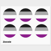 Aseksuele Pride Flag Ronde Sticker (Vel)