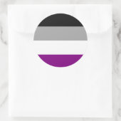 Aseksuele Pride Flag Ronde Sticker (Tas)