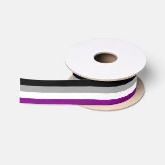 Aseksuele Pride Flag Satijnen Lint