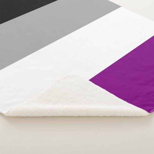 Aseksuele Pride Flag Sherpa Deken (3/4)